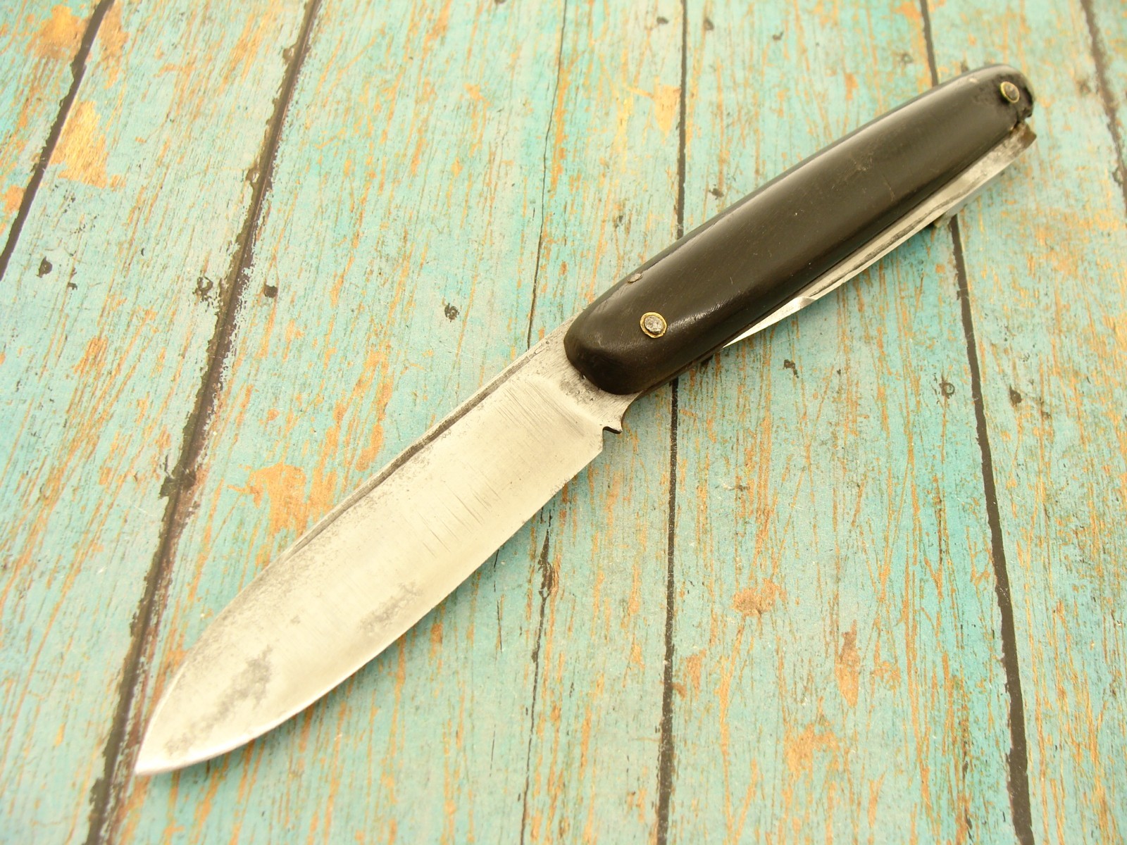 BIG ANTIQUE 19C ITALIAN FRENCH SPANISH NAVAJA FOLDING CLASP KNIFE POCKET KNIVES