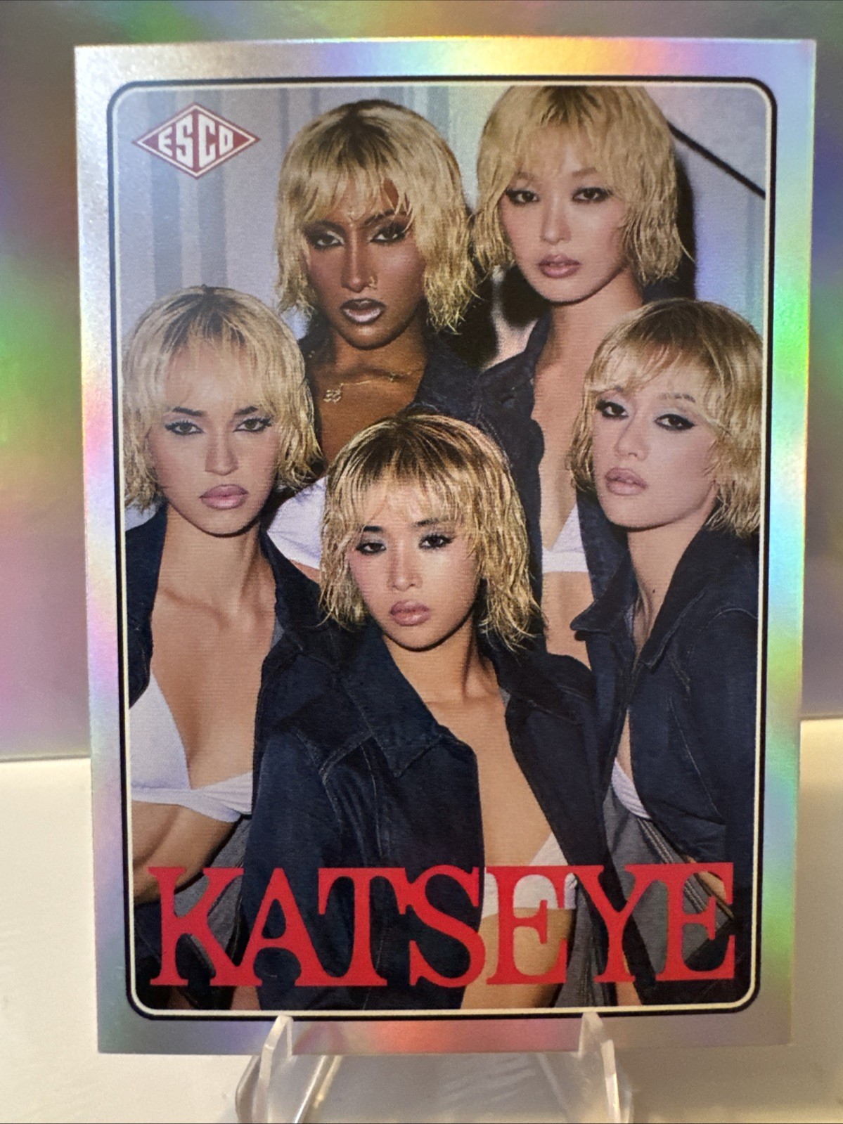 2026 Hybe x Geffen Katseye Wild Group Photo (#6) RAINBOW HOLO FOIL /040 GNARLY