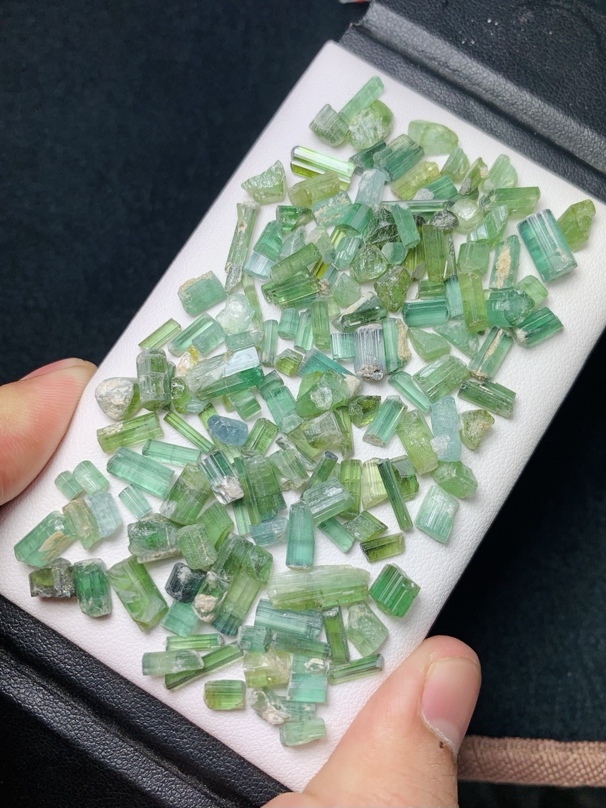 108.29 Carats Gorgeous Natural Green Tourmaline Crystals Lot From Afghanistan