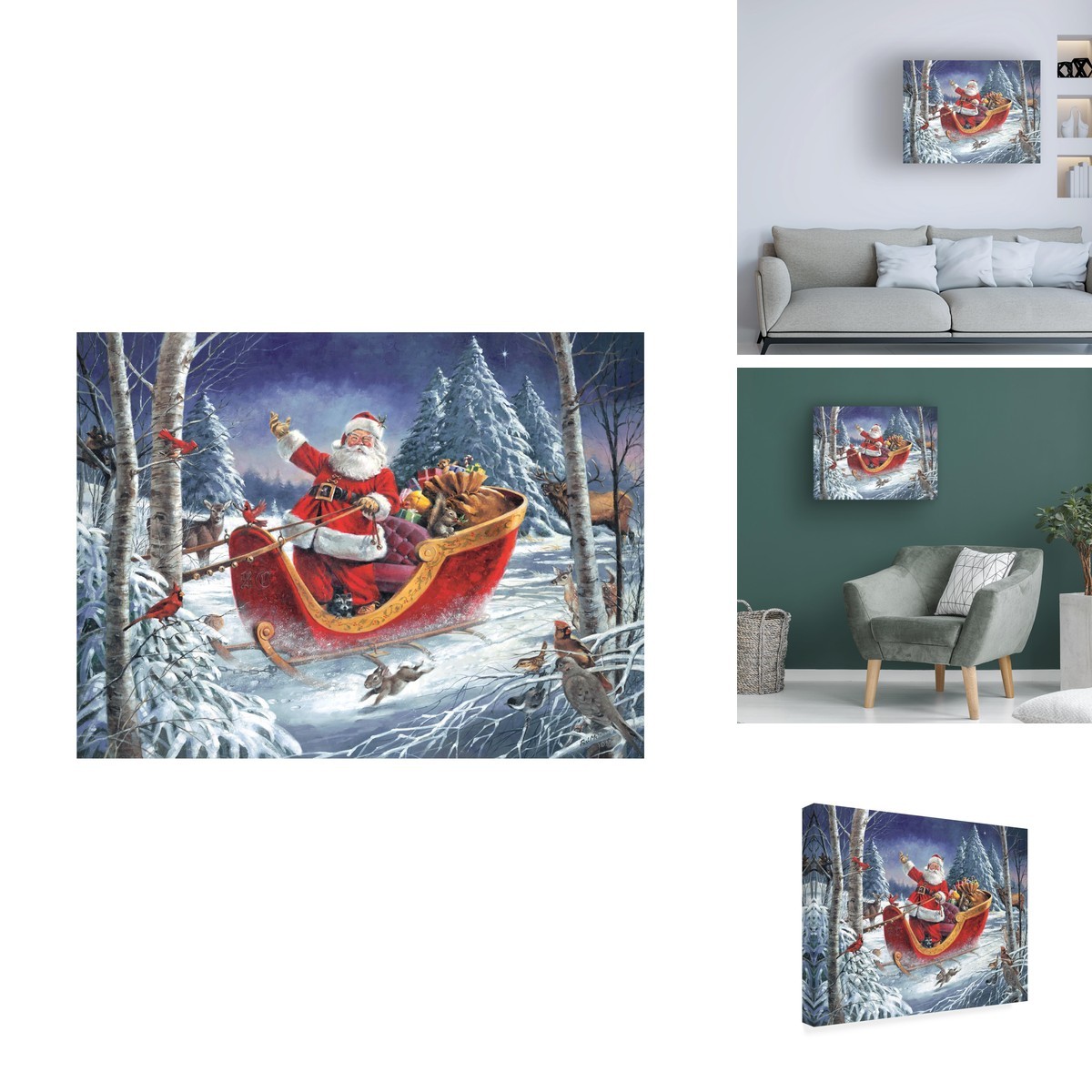 R.J. McDonald Christmas Parade Canvas Art