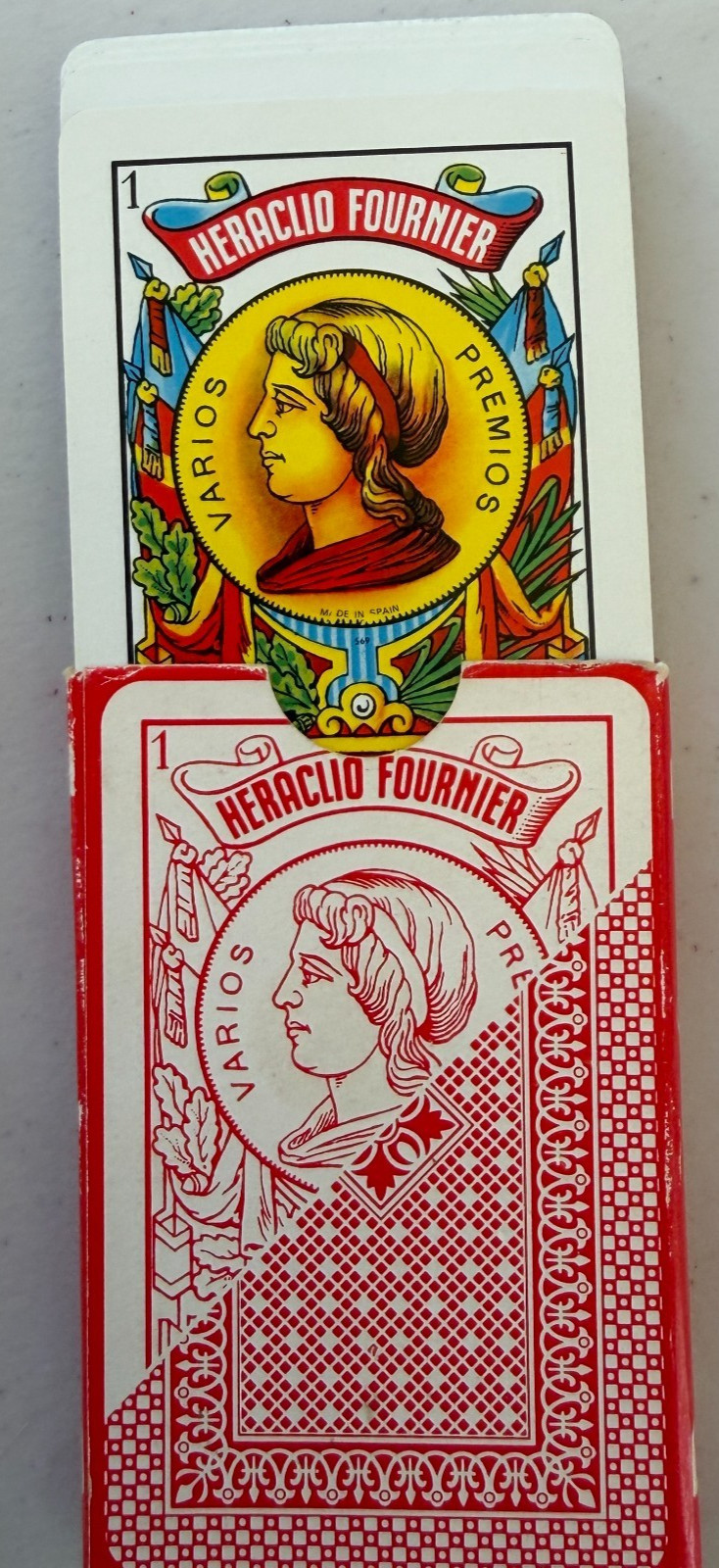 Vintage 1970s Heraclio Fournier Vitoria 40 Espanol  Spanish Playing Cards