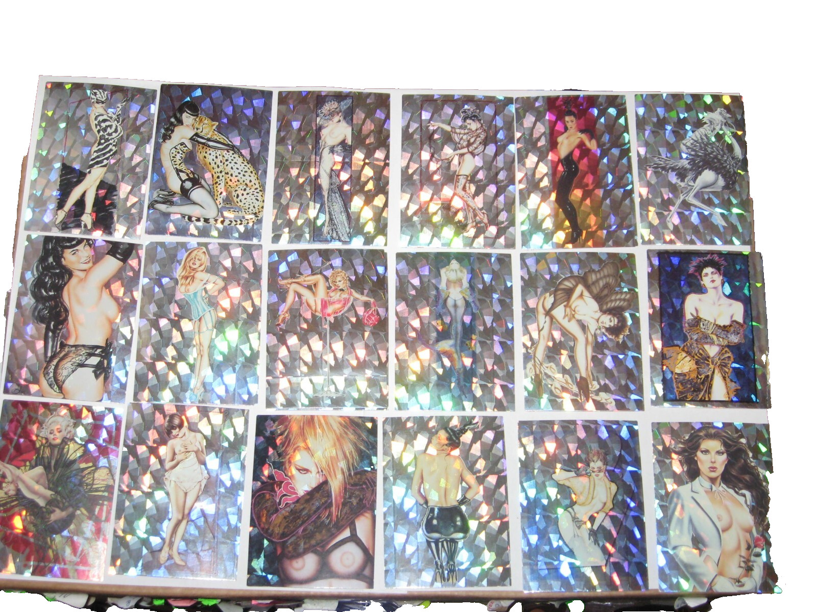 1993 OLIVIA SERIES 2 COMIC IMAGES COMPLETE BASE PRISM 72 CARD SET DE BERARDINIS 1993 OLIVIA SERIES 2 COMIC IMAGES COMPLETE BASE PRISM 72 CARD SET DE BERARDINIS