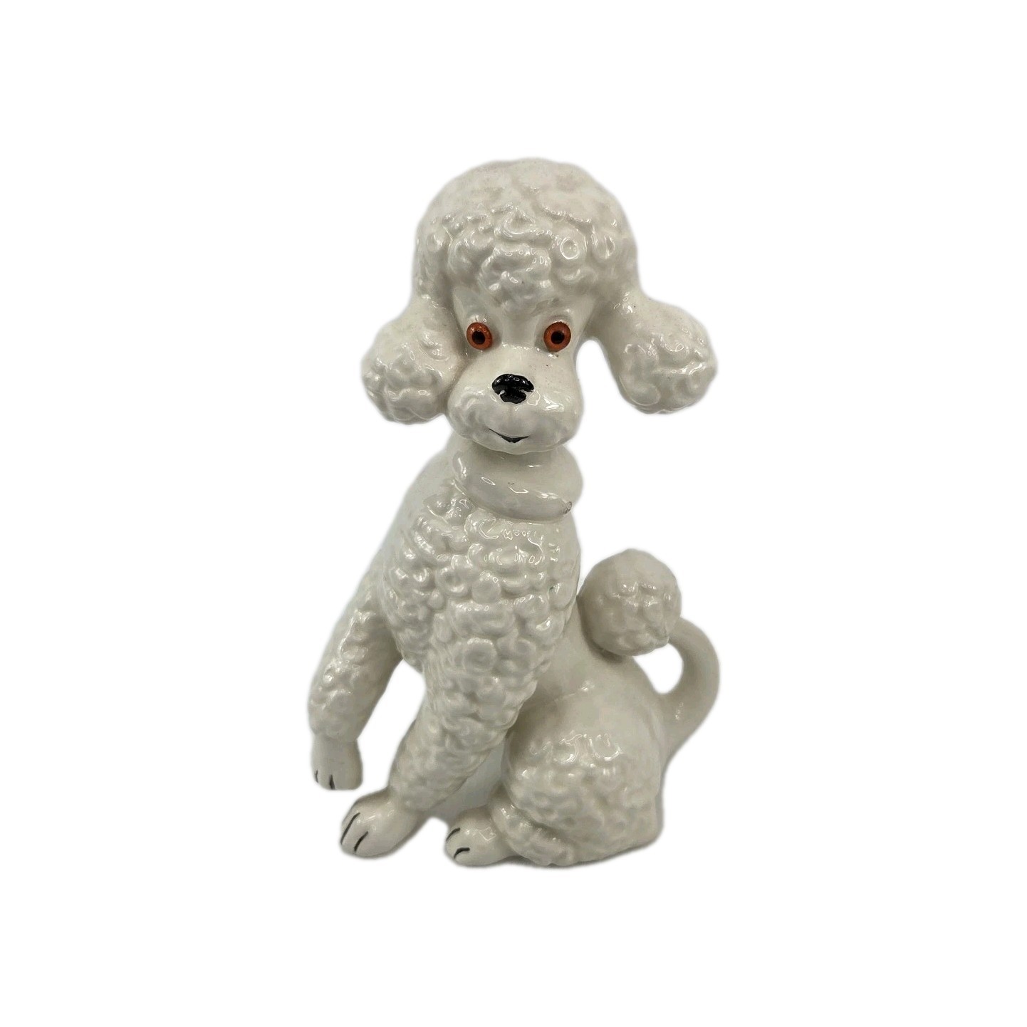 Vintage White French Poodle Figurine 11\