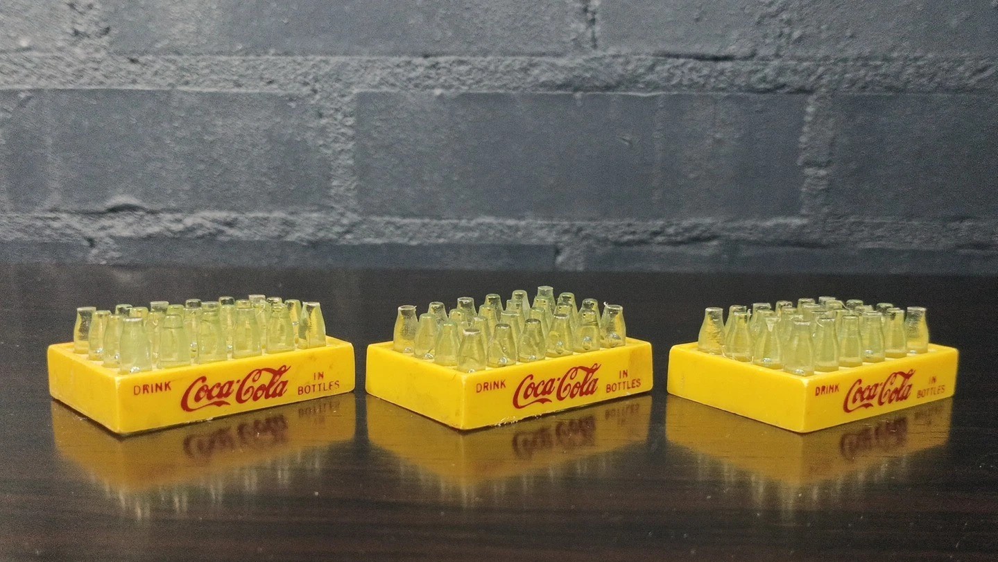 1950\'s MARX TOY Coca Cola Coke Bottle Toy Truck Case Lot Of 3