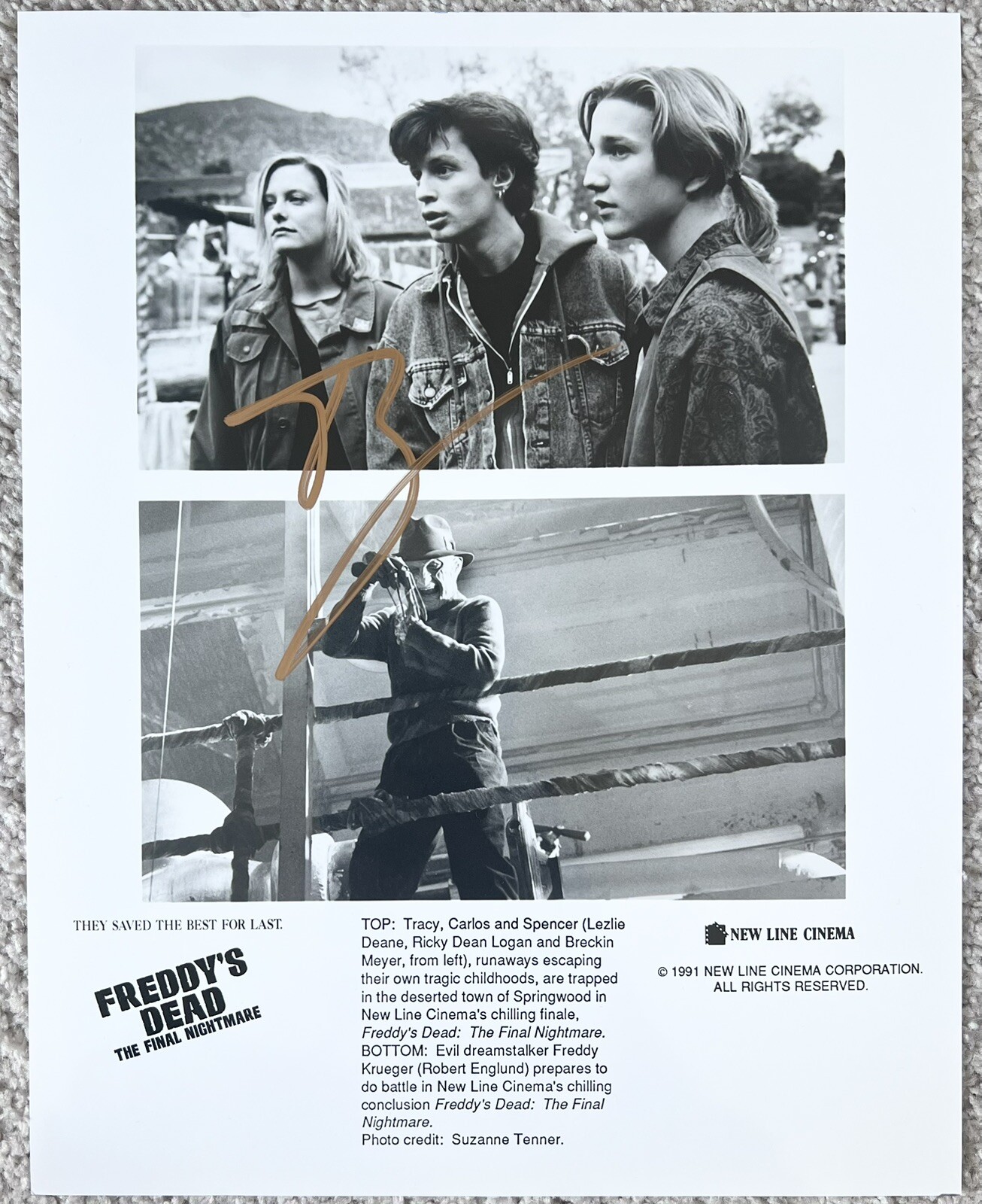 Breckin Meyer Signed In Person 8x10 RARE Promo Press Photo