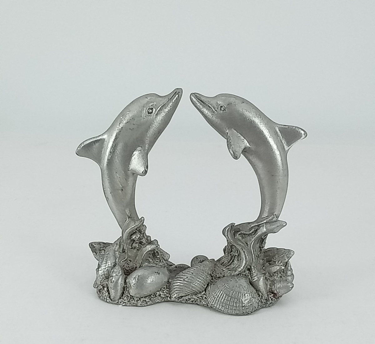 Vintage Spoontiques Pewter Dolphins Figurine 2034