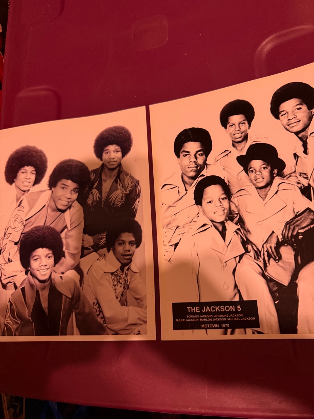 JACKSON FIVE PHOTOS SET OF 2