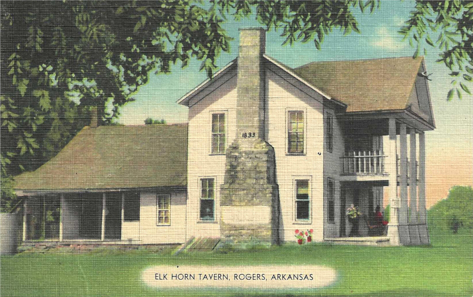 c1940\'s Rogers Arkansas AR, Elk Horn Tavern, Pea Ridge Civil War Battlefield PC