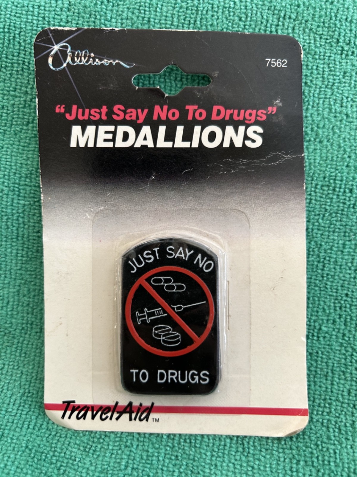 Vintage 1989 Just Say No To Drugs Medallions Sealed Pack 80s DARE Campaign Retro