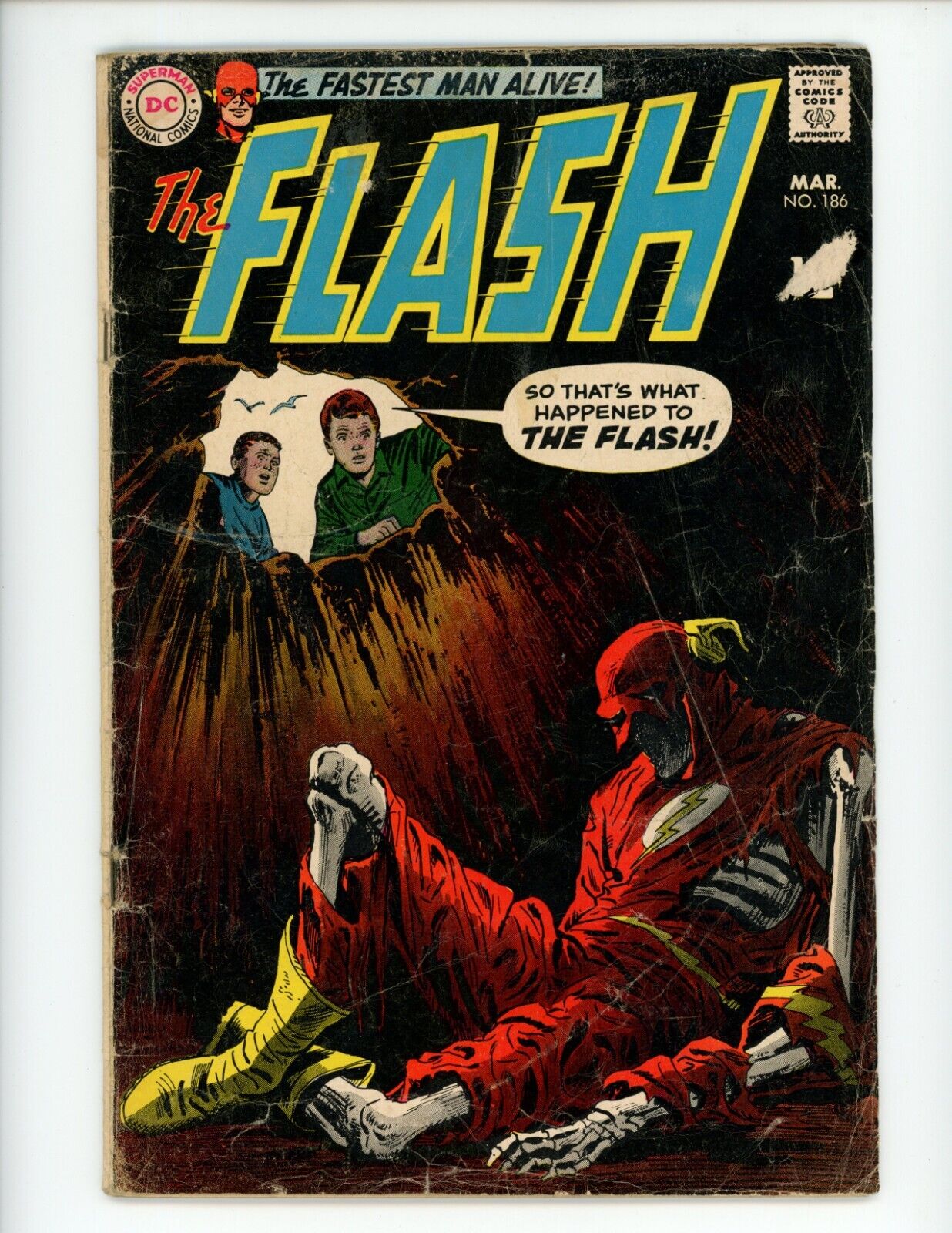 Flash #186 Comic Book 1969 VG Ross Andru Mike Friedrich DC Comics