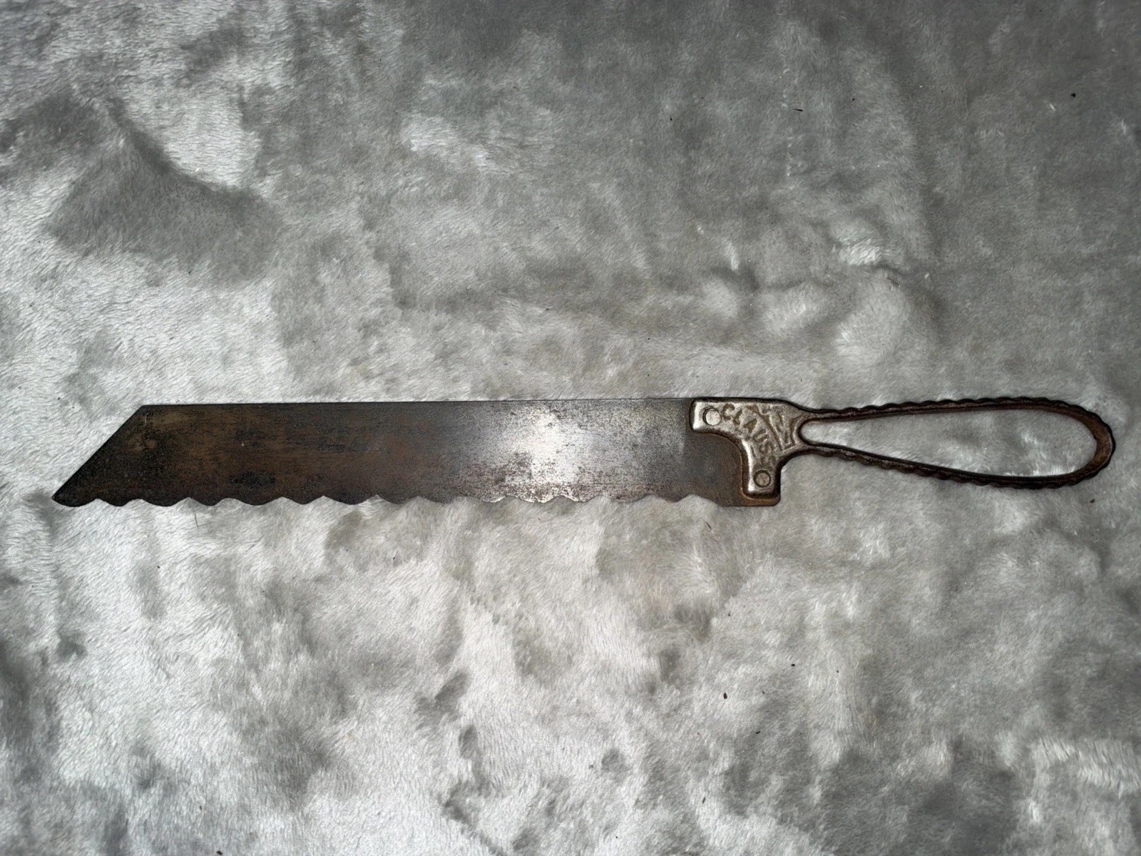 ANTIQUE 1800\'S CIVIL WAR CLAUSS FREMONT OHIO BONE SAW AMPUTATION MADE USA