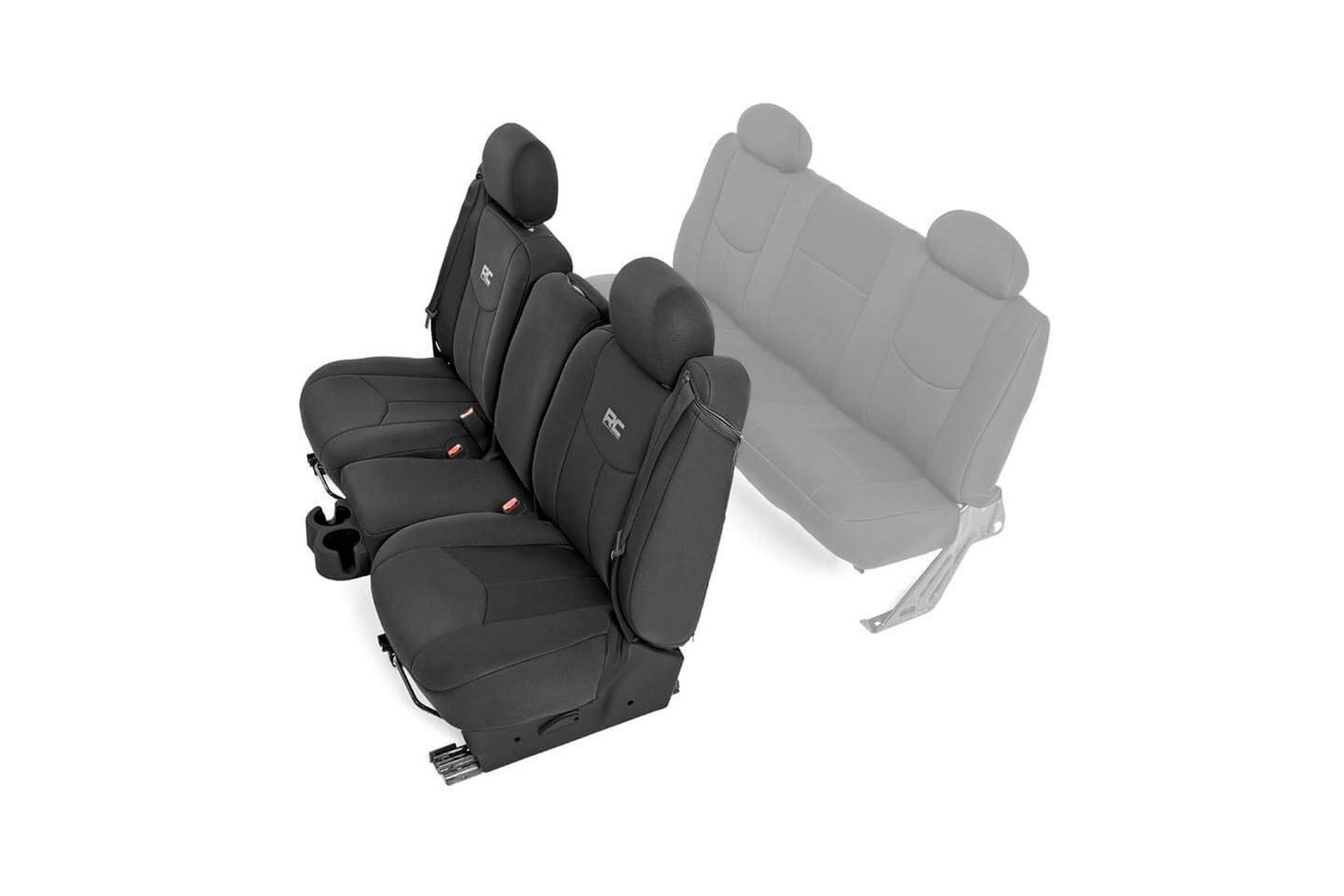 Rough Country Neoprene Front Seat Covers for Chevy Silverado & GMC Sierra 150...