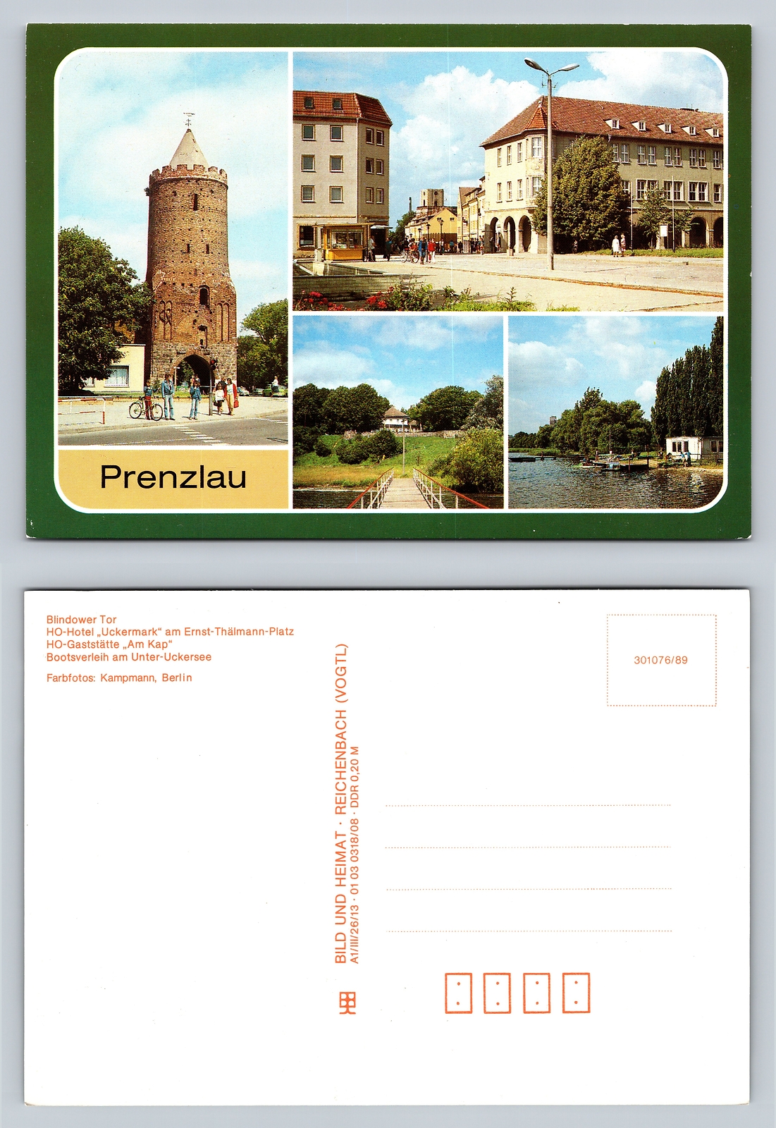 Prenzlau Postcard with Historic Buildings and Scenic Views from Germany
