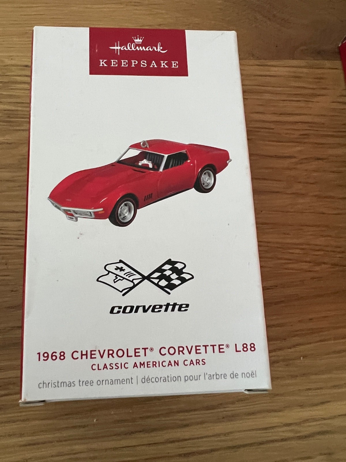 2024 Keepsake Hallmark Ornament  Classic American Cars  1968 Chevrolet Corvette