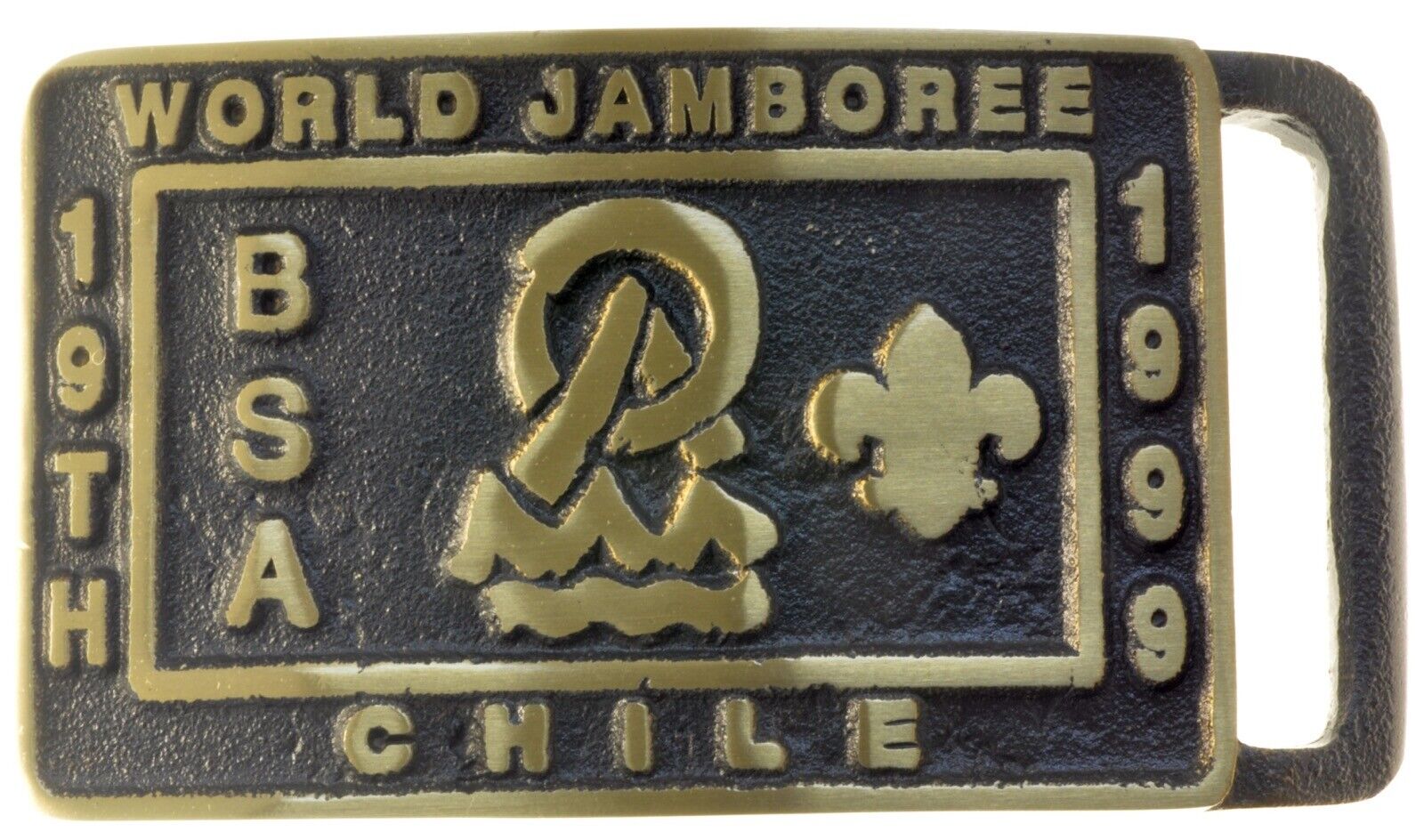 Max Silber 1999 World Jamboree Buckle, Chile - Mint