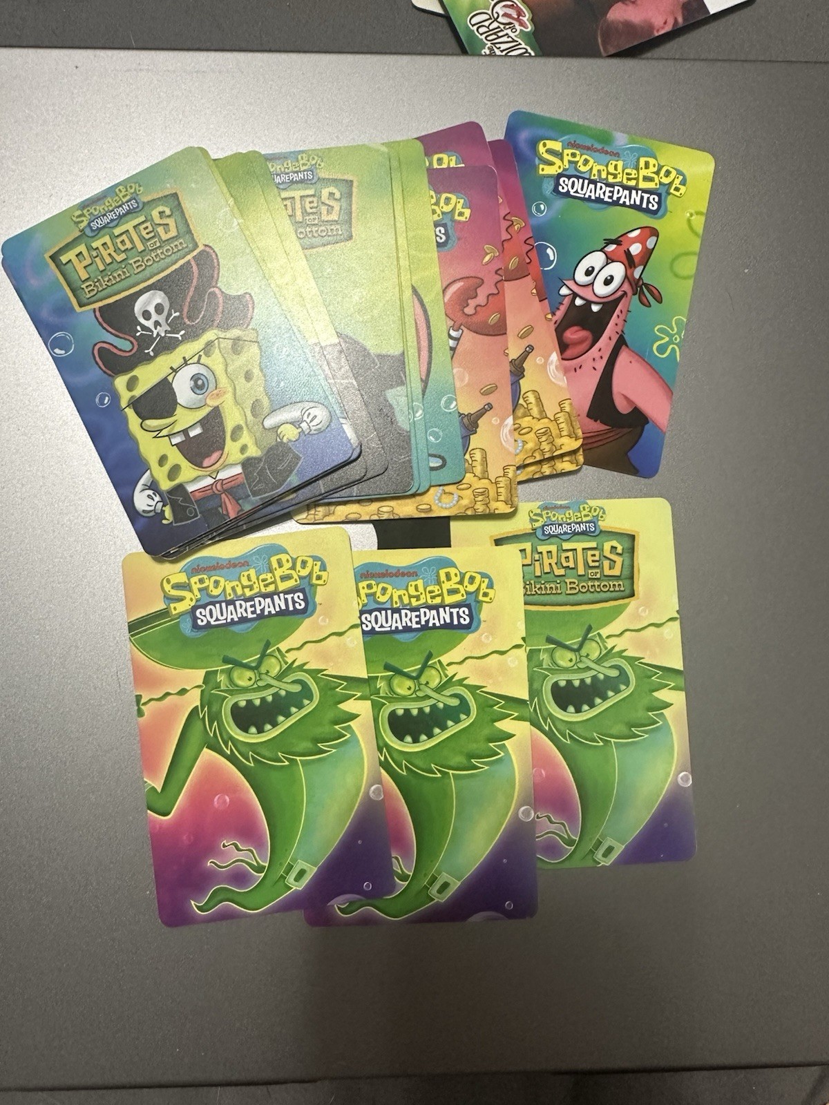 3x Round1 SpongeBob SquarePants Pirates of Bikini No. 5 Card Flying Dutchman