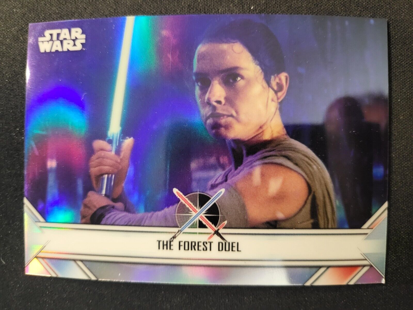 2020 Topps Chrome Star Wars Perspectives Empire War Forest Duel Card REFRACTOR
