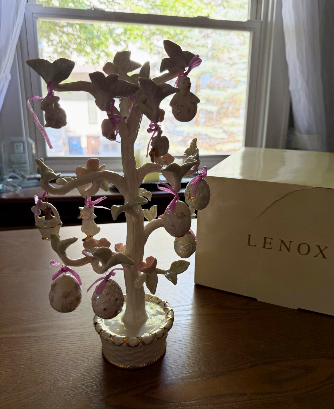 Lenox 2004 Easter Ornament Tree COMPLETE 12 Ornaments Original Box Porcelain