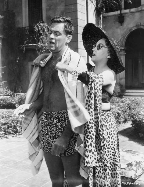 William Holden Gloria Swanson a scene sunset Blvd story a luc- 1950 Old Photo