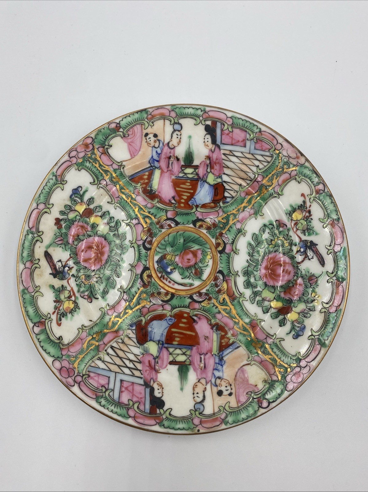 Vintage Y.T.Japanese Porcelain Ware Decorated in Hong Kong 7.25” Plate
