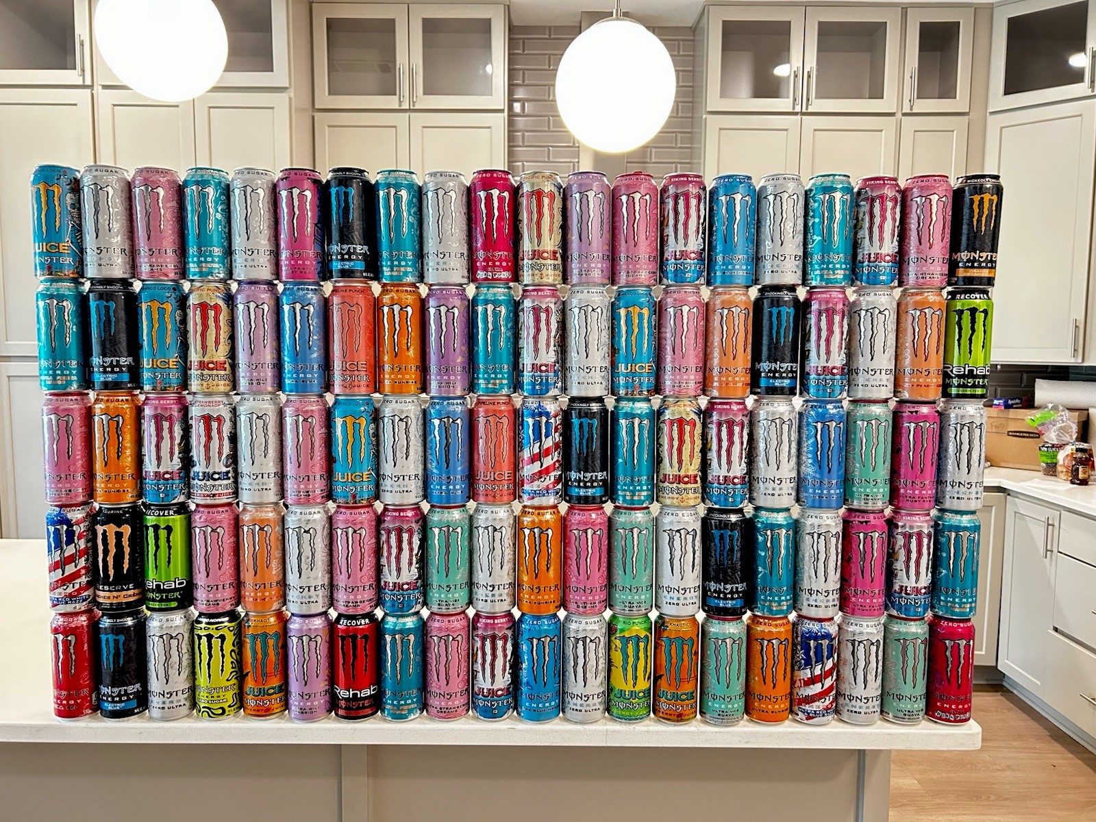 100 Empty Monster Cans Collection- Rare Assorted Lot- Collectibles
