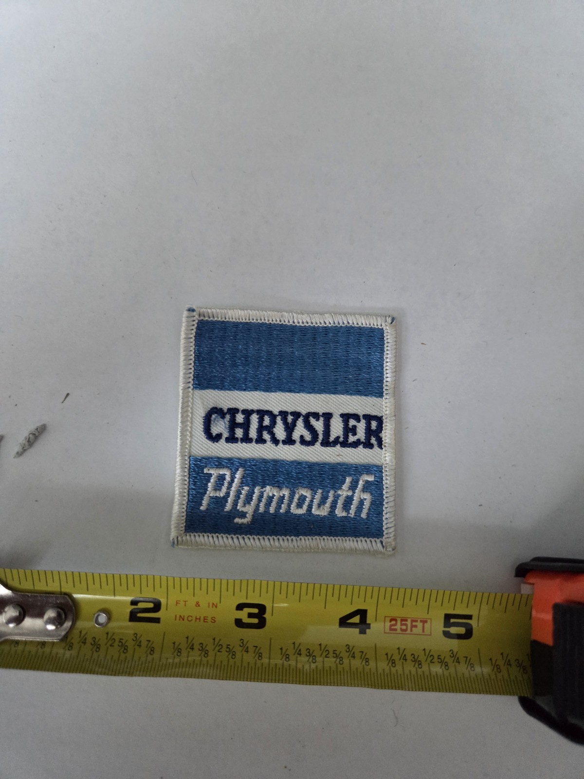 VINTAGE ORIGINAL 1950/60'S EMBROIDERED PLYMOUTH JACKET PATCH  2.5