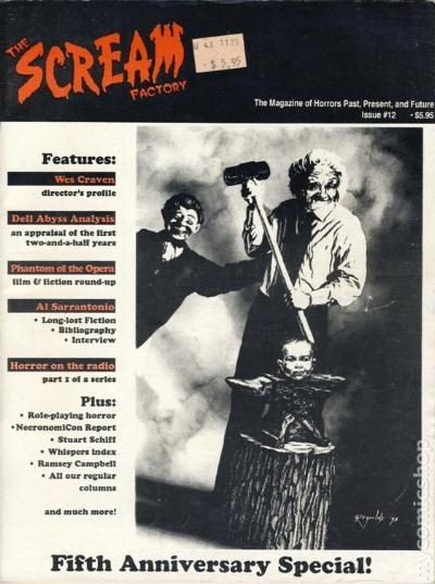 Scream Factory #12 VG 1993 Stock Image Low Grade