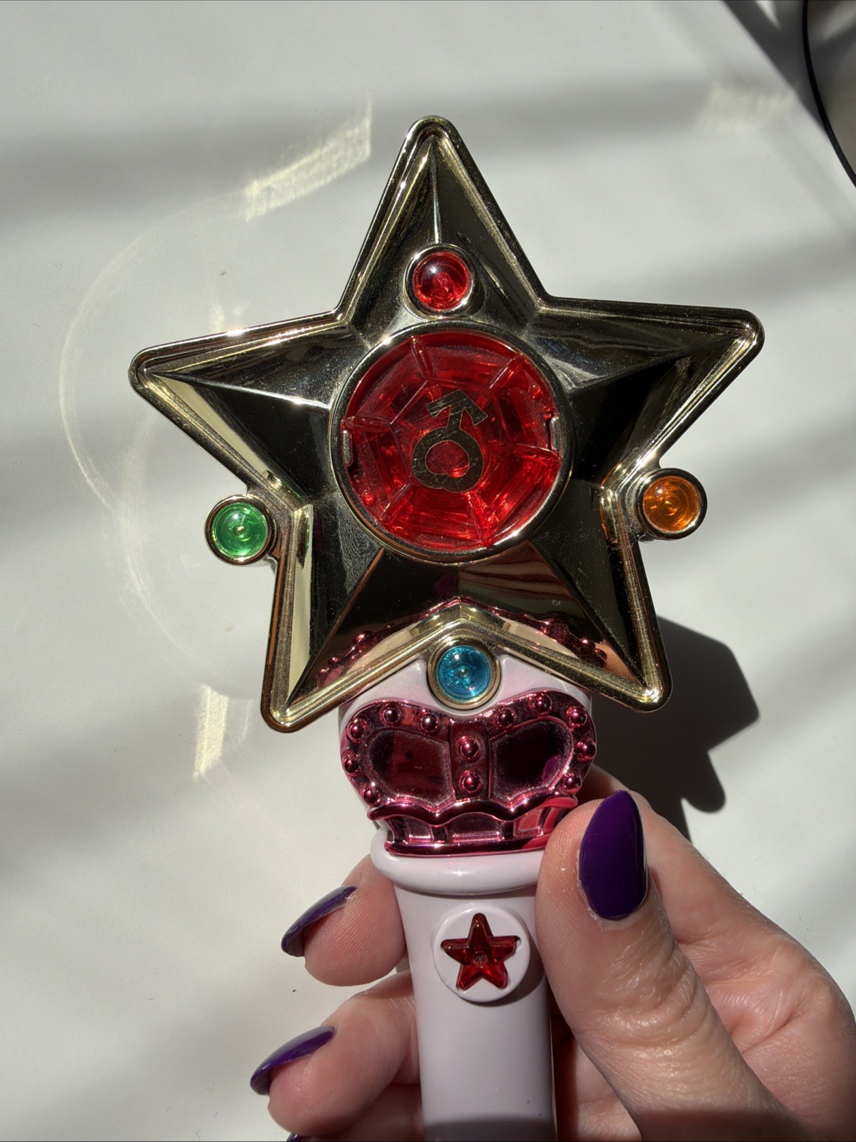 Sailor Moon Star Power Stick Mars Vintage Wand Collectible 15+ Bandai Toy