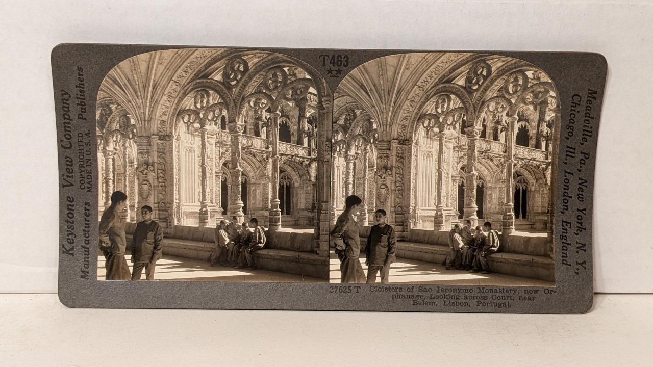 a353, Keystone SV, Sao Jeronymo Monastery, Lisbon, Portugal; T463-27625T, 1930