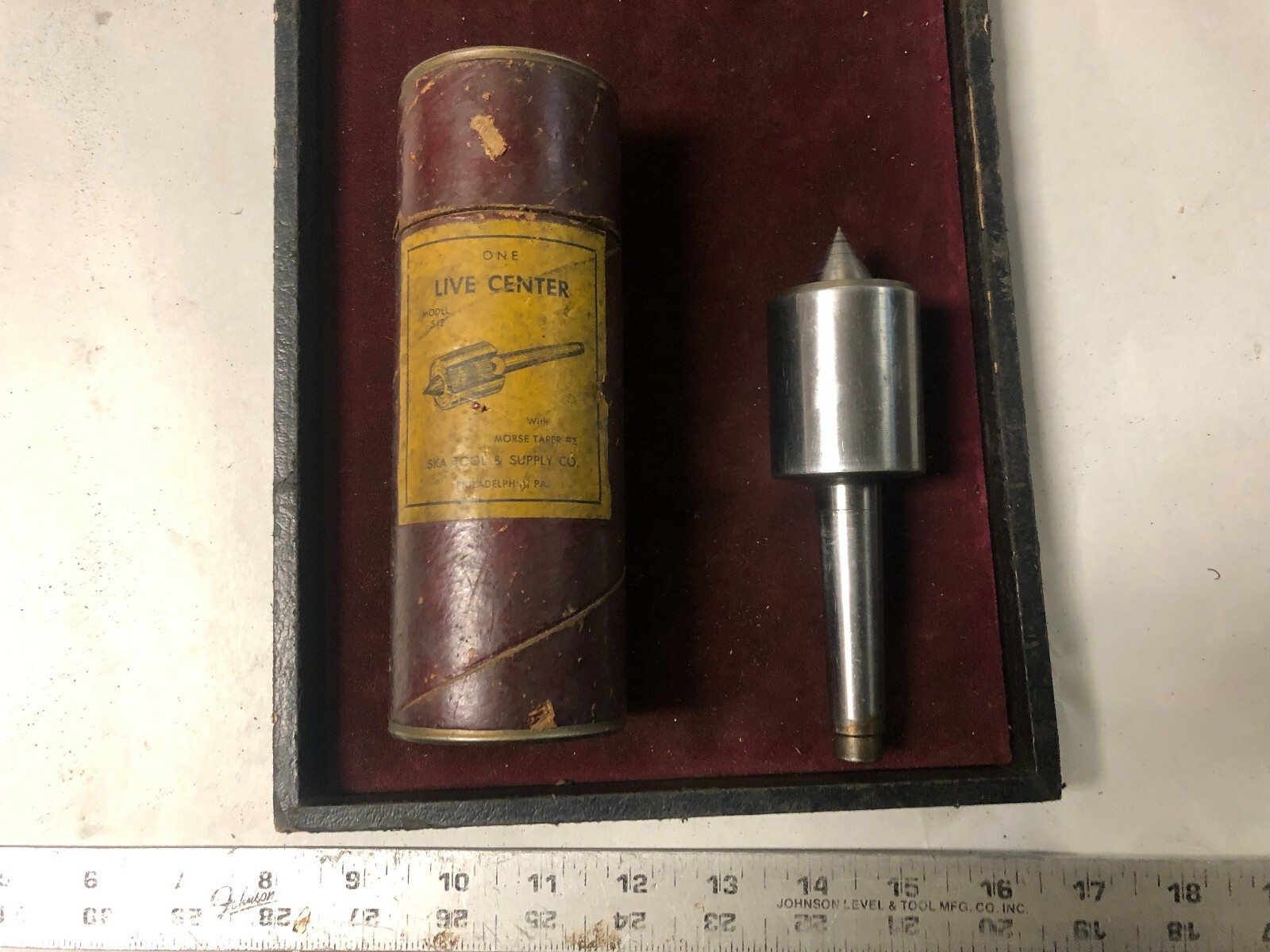 MACHINIST TOOLS LATHE MILL Machinist Live Center with #2 Morse Taper GrncbC Pn
