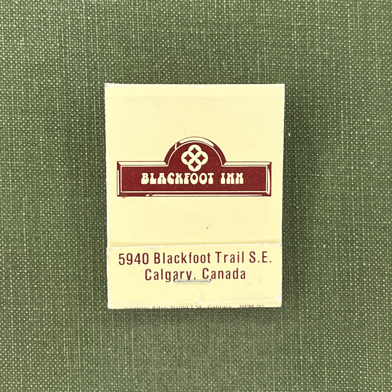 Blackfoot Inn The Terrace Dining Lounge Calgary Canada Rare Vintage Matchbook