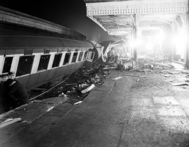 Sutton Coldfield Train Crash 1955 Old Photo 11