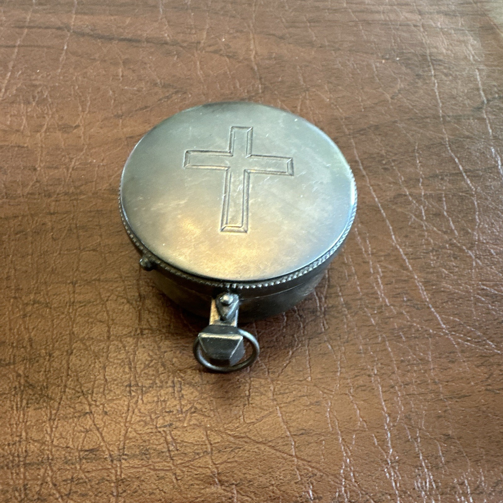 Antique Sterling Silver Pyx