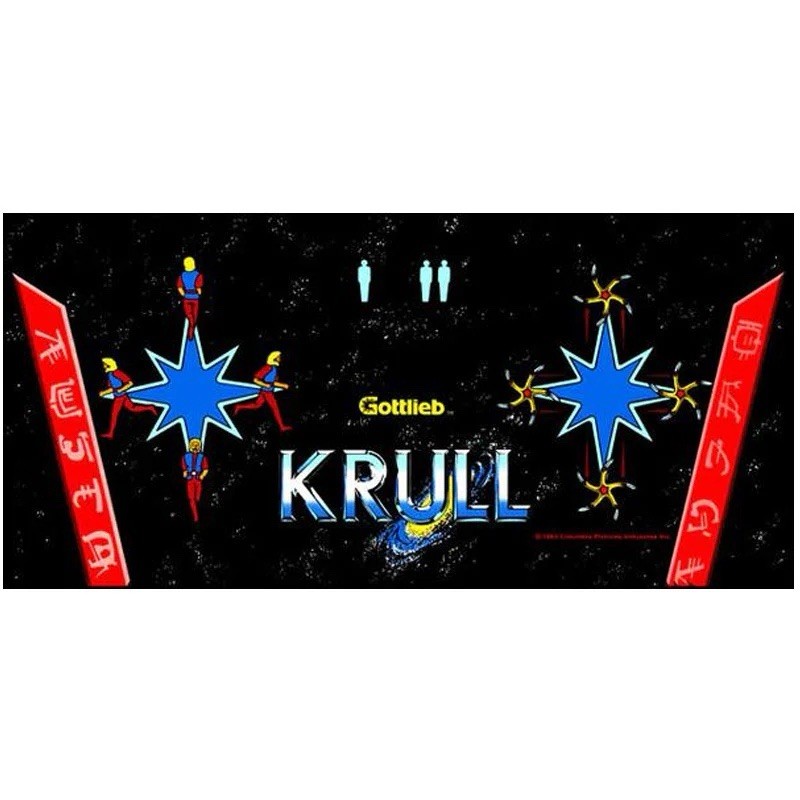 Krull Arcade Control Panel Overlay CPO With Textured Laminate