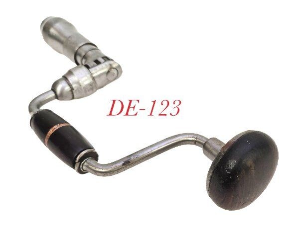 old short throw J FRAY PATENTED 120 124 BRACE DRILL woodworking tool