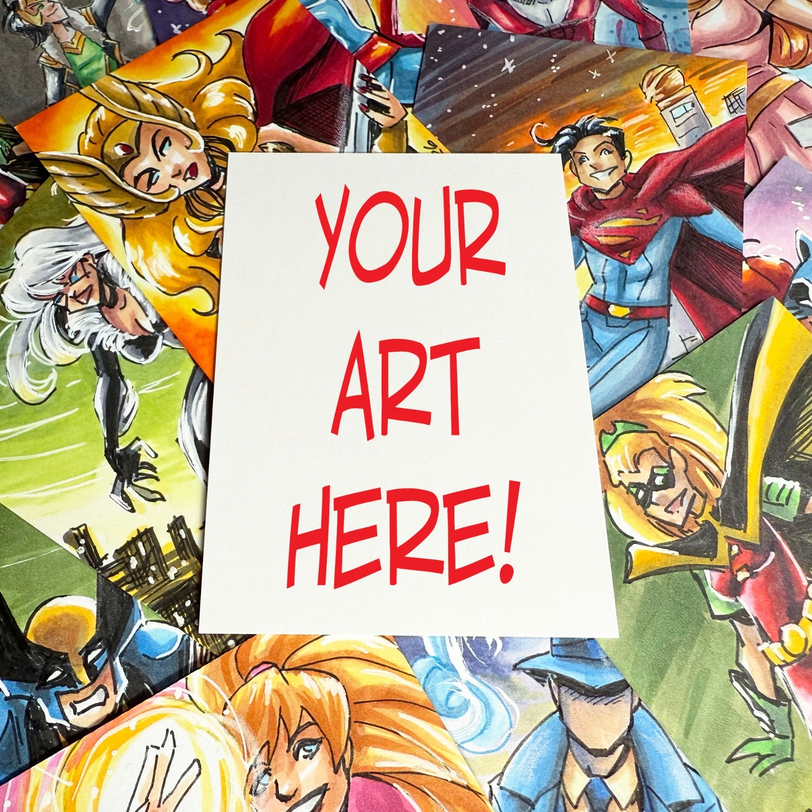 CUSTOM ART sketch card ACEO ATC ORIGINAL ART FULL COLOR OOAK