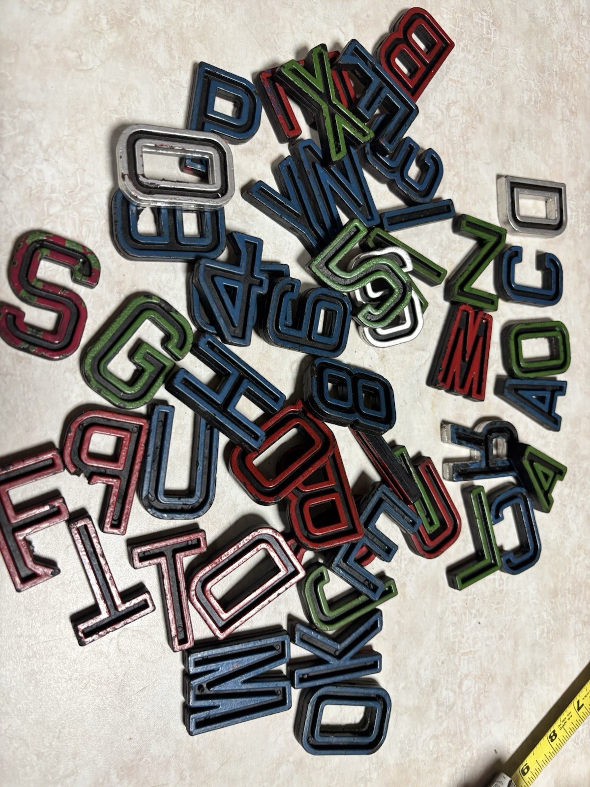 Vintage 1940’s Children Alphabet Letters- Big LOT for Crafts, Signage, Art 40+