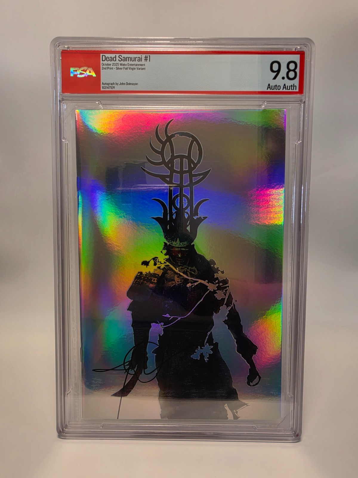 *SIGNED* PSA 9.8 DEAD SAMURAI #1 SILVER FOIL JOHN DOLMAYAN OCTOBER 2025