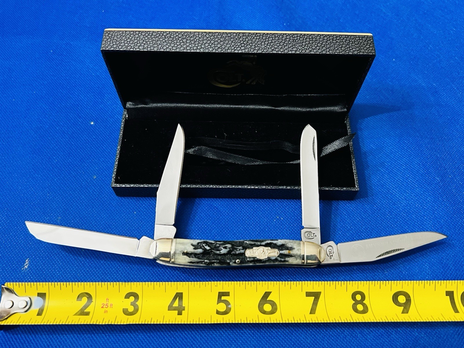 COLT CT430 DOUBLE MUSKRAT KNIFE 175TH ANNIVERSARY LONG SPEY + LONG SHEEPSFOOT