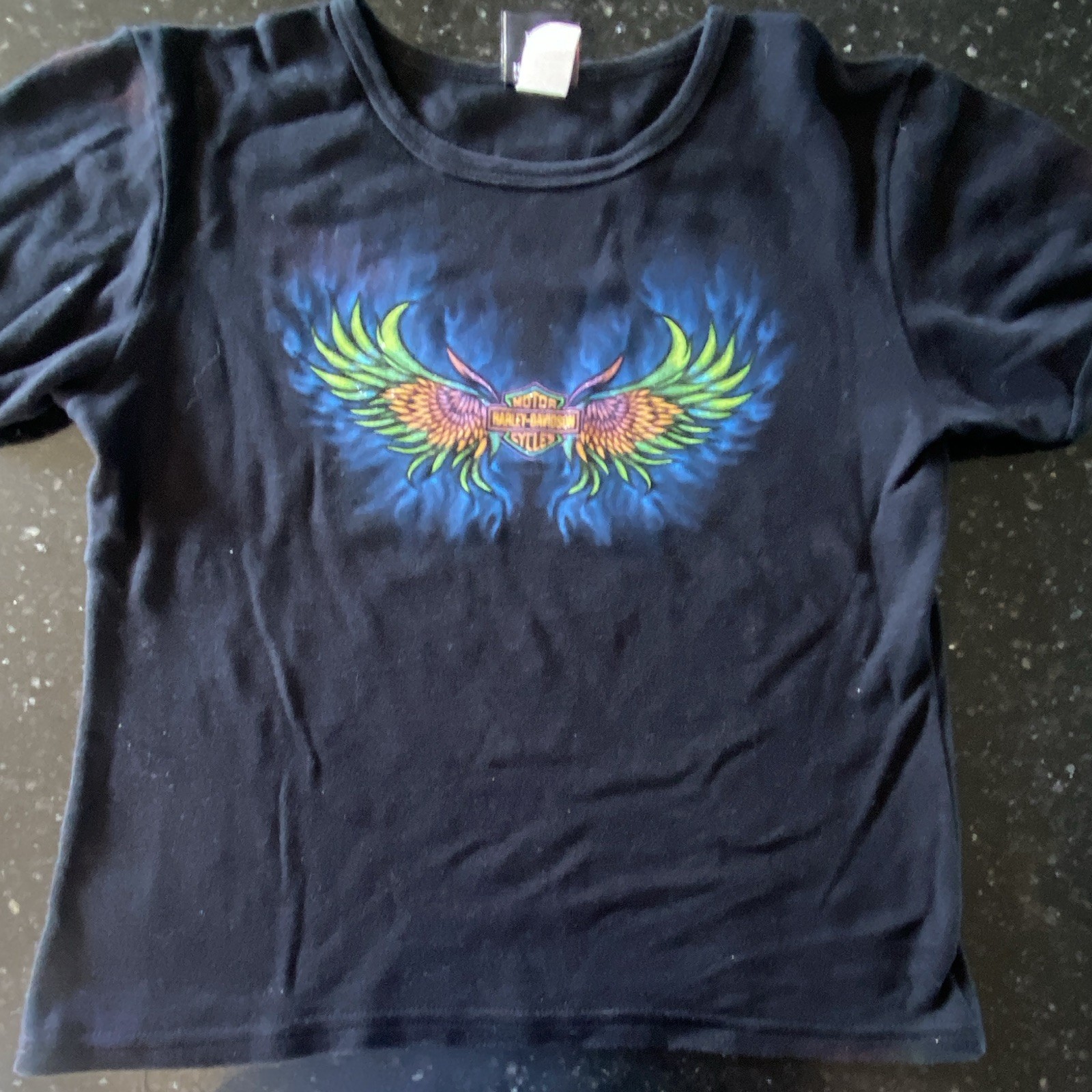 Harley-Davidson Eldridge\'s Saint John NB Canada Black T-Shirt woman’s Size M