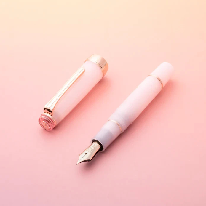 Sailor Kubozakura Bloom Pink Palm Fountain Pen 14K EF Nib Limited Japan