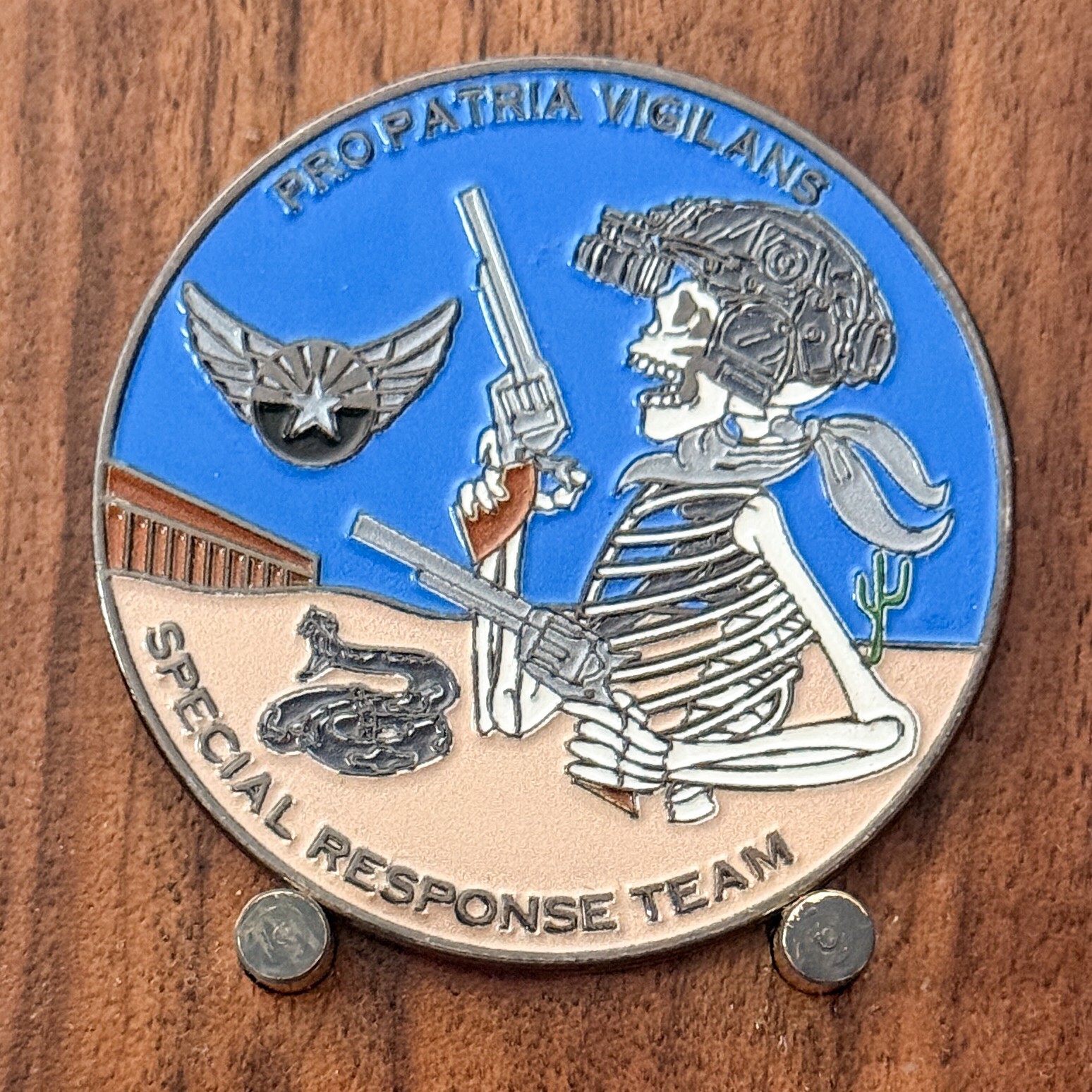 US CBP Tucson Special Response Team Skeleton Trooper Challenge Coin  1#38
