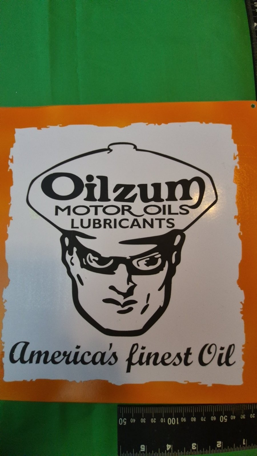 Oilzum Motor Oils Lubricants Vintage Replica Metal Sign 12x12 Garage Man Cave VG