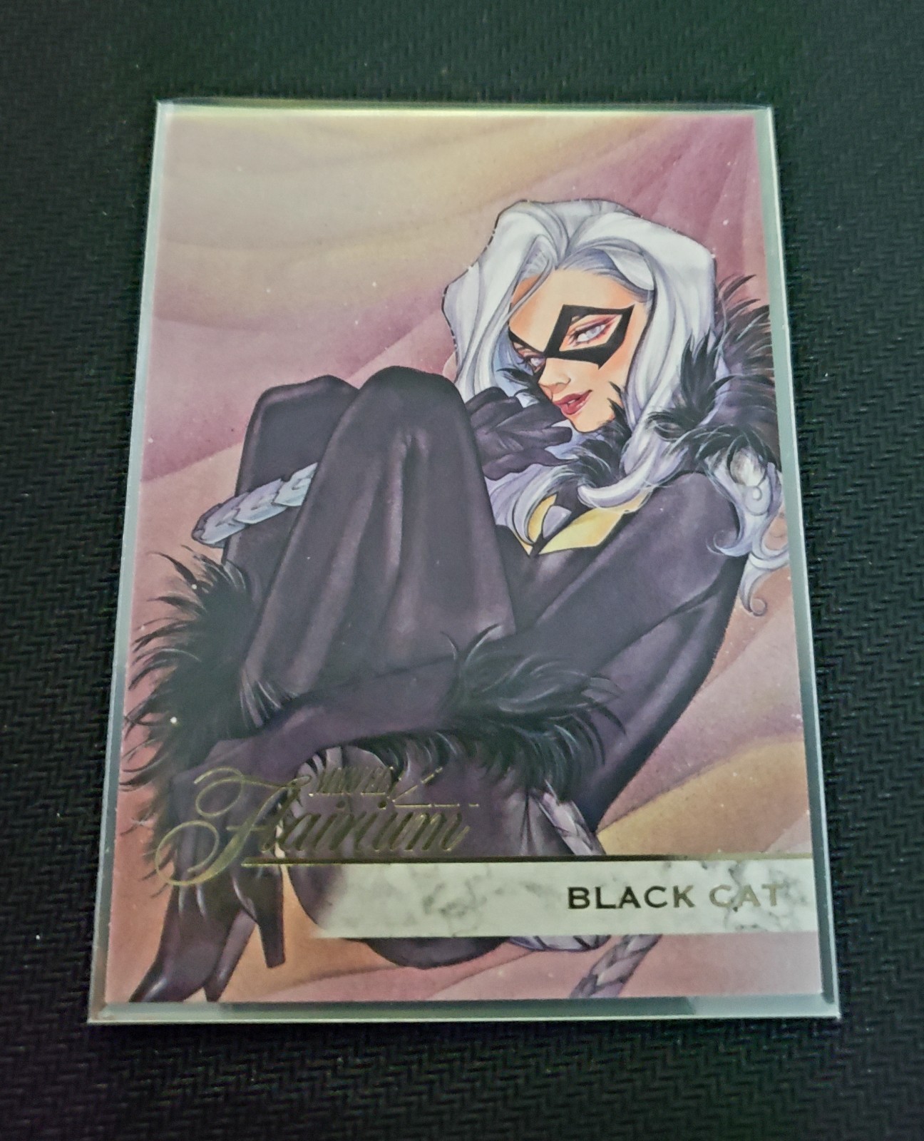 2019 Flair Marvel Flairium Tier 2 Black Cat #105