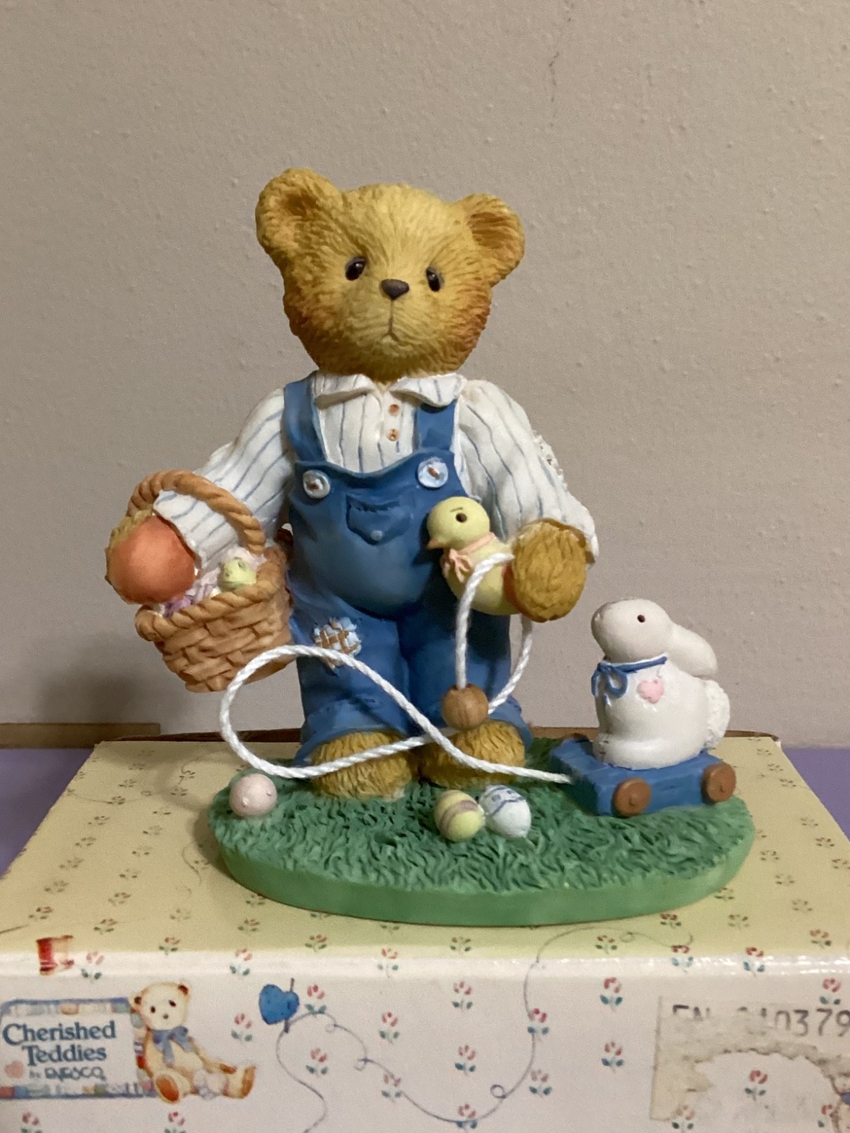 Various Enesco Cherished Teddies Spring/Easter Figurines