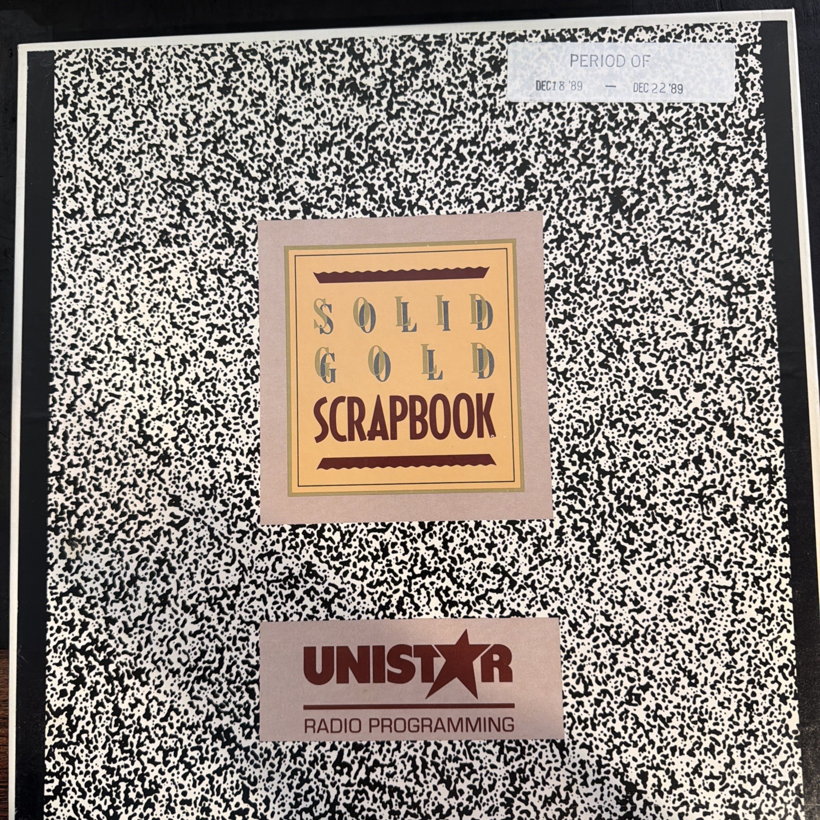 Lot/5 UNISTAR Solid Gold Scrapbook Radio Programming Collectible Dec 18-22 1989