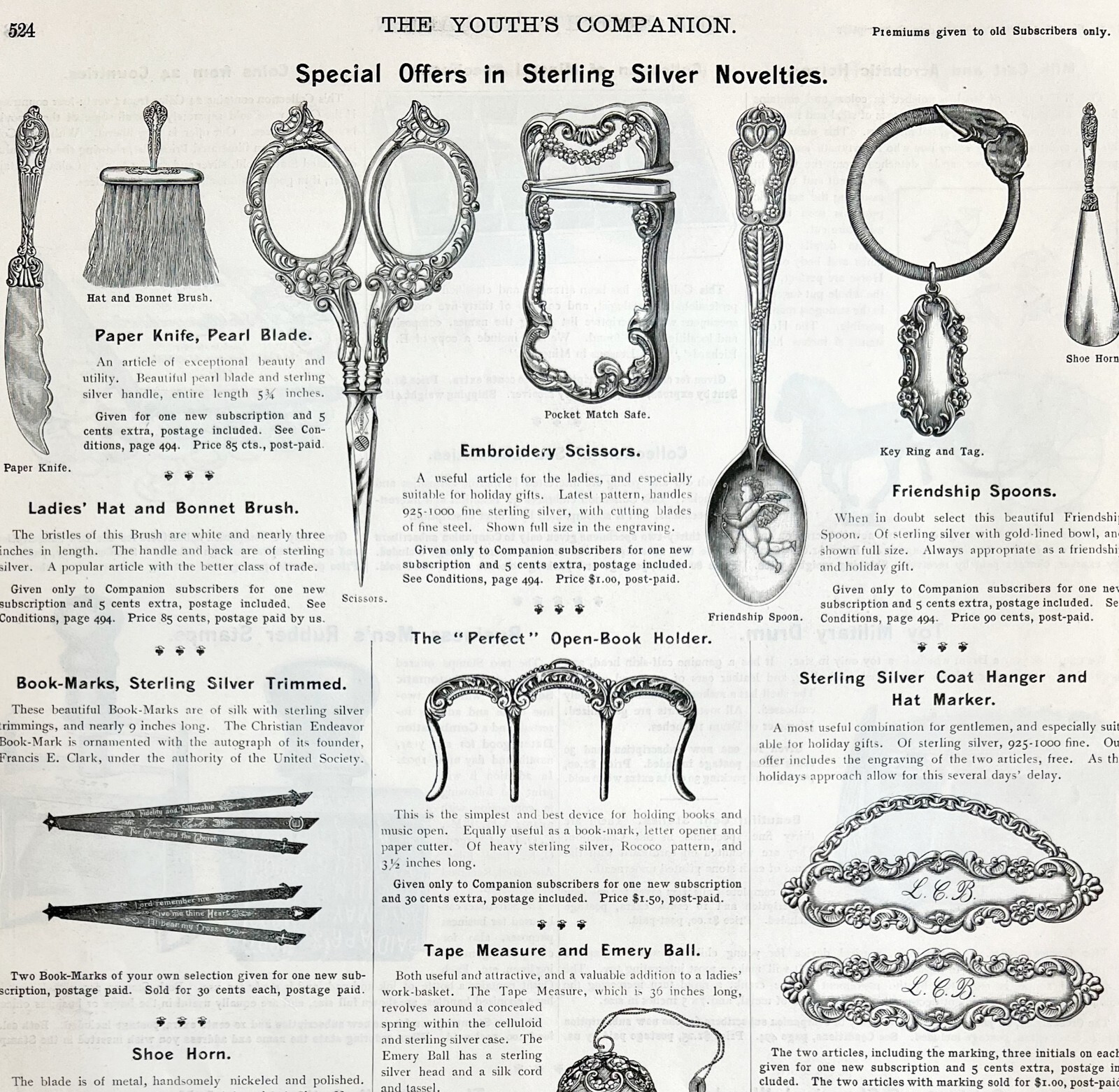 Sterling Silver Household Novelties 1897 Advertisement Victorian Full Page DWII5