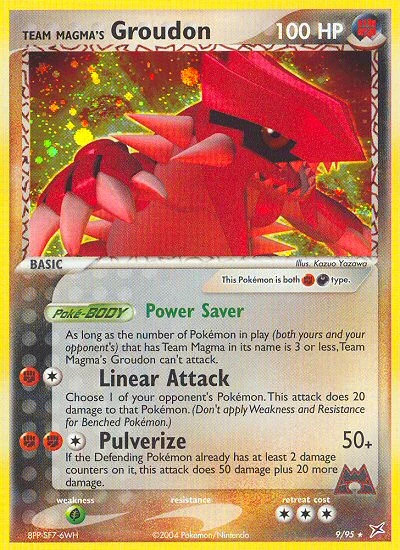 Team Magma’s Groudon 9/95 – Team Magma vs Team Aqua – Holo