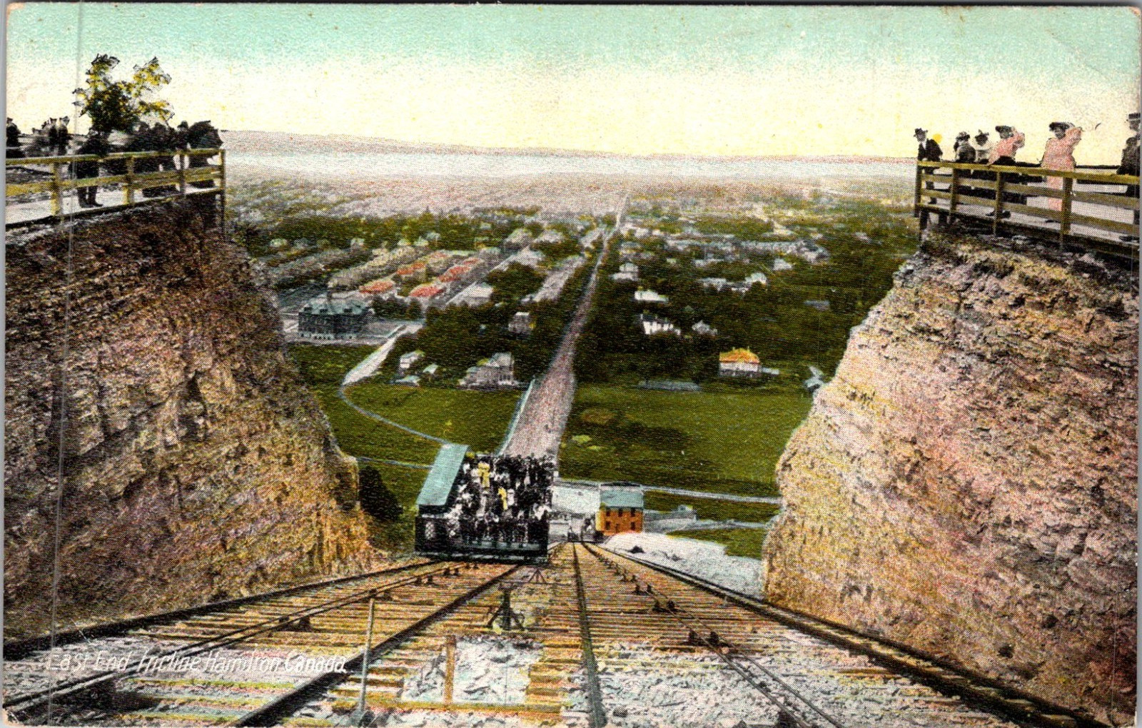 Last End Incline in Hamilton Canada Vintage Postcard TP15-26