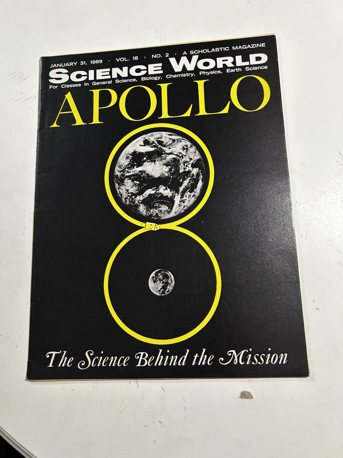 Vintage 1969 Science World Magazine Apollo Space Mission NASA Moon January 31